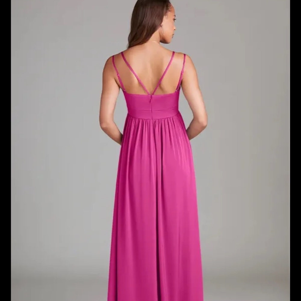 Azazie Fuchsia Maxi Dress - Picture 2 of 5